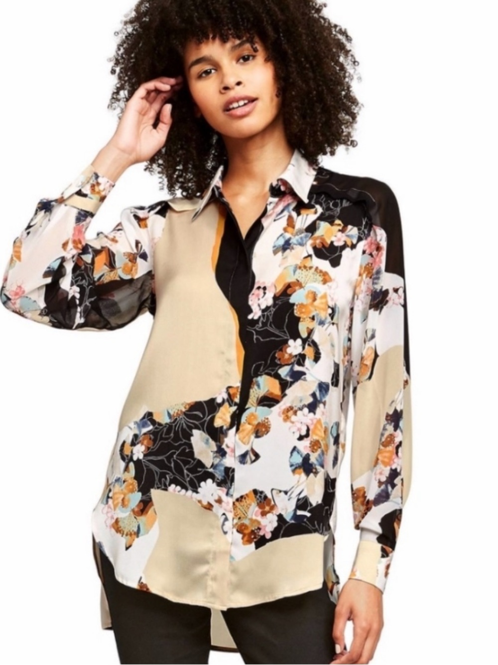 EUC 3.1 Phillip Lim for Target Mixed Print Blouse